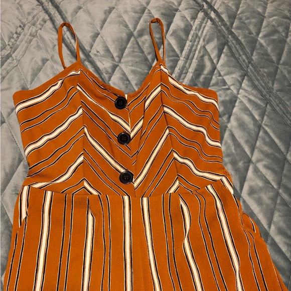 Angie Striped Jumpsuit with Pockets, size large - Picture 2 of 10